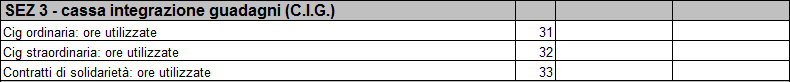 Modello Occupazionale Mensile - Sezione 3